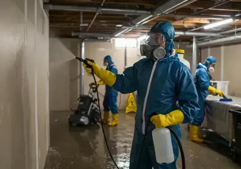 Basement Sanitization and Antimicrobial Treatment process in Elmwood Park, IL