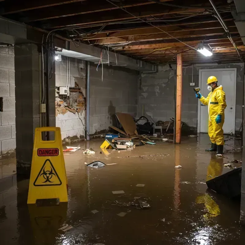 Flooded Basement Electrical Hazard in Elmwood Park, IL Property